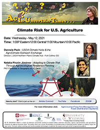Climate Risk for U.S. Agriculture eFlyer Image